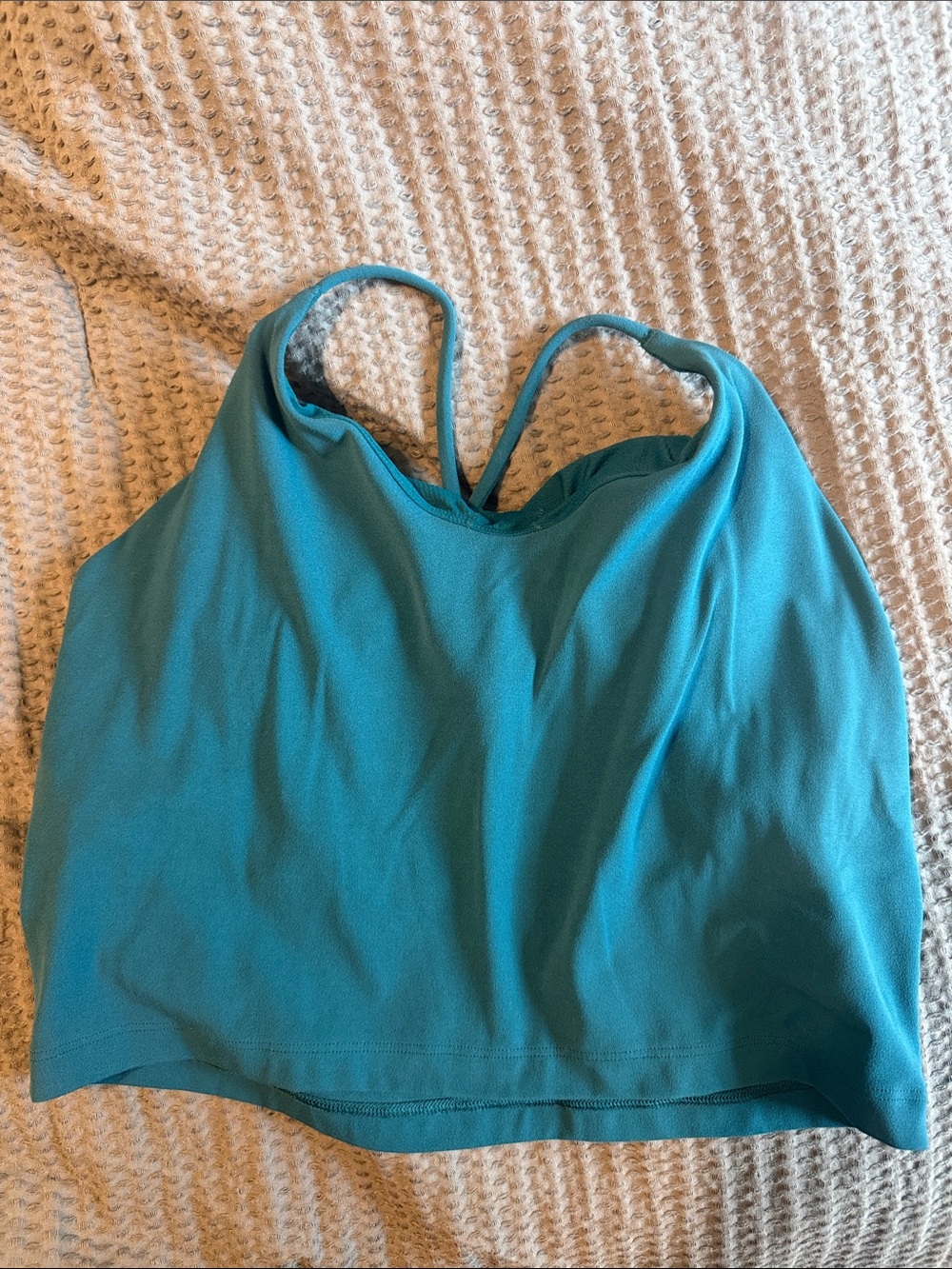 Athleta Teal Strappy Tank Top